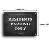 A5 "RESIDENTS PARKING ONLY" Sign - 3mm Aluminium Composite, UV