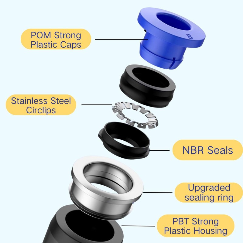 9 mm Pneumatic Connectors Pneumatic Connector Push In Quick Coupling