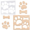 beinkmake Paw Print Router Template Dog Bones Acrylic Router Template