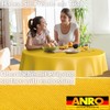 ANRO Oilcloth Tablecloth, Washable, Oilcloth, Garden Tablecloth, Outdoor, Indoor, Round,