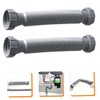 TEHAUX 2pcs Sink Drain Toilet Connector Hose Flexible Drain Hose
