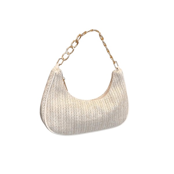 SHENHE Women's Chain Top Handle Mini Hobo Crescent Bag Small