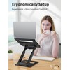 tounee Laptop Stand for Desk Adjustable Height, Telescopic Computer Stand