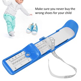 Feet Length Measuring Ruler, Multifunction Body Measuring Tape Accurate Shoe Feet Measuring Ruler for Kids Infants Men Women Foot Measuring Tools Shoe Sizer Foot Measurement Devices(Blue)
