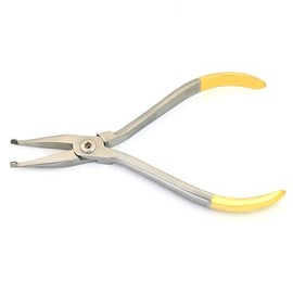 MuskalMed TC Dental How Plier Straight Utility Wire Bending Orthodontic Braces Placement Holding Archwires Posterior Howe Pliers Gold Handle