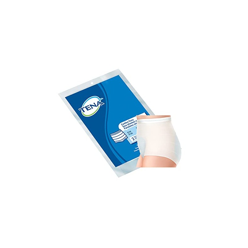 TENA Comfort Pull On Incontinence Knit Fixation Pants, Small/Medium, Blue,