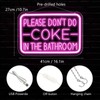 qbanziou Please Don’t Do Coke in the Bathroom Neon Sign