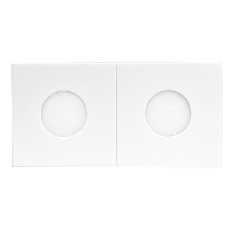 100 2x2 Quarter Size Premium Cardboard Coin Flips Paper Holder