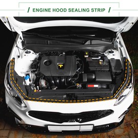 Motoforti Front Engine Hood Sealing Strip, Weatherstrip Engine Hood Bonnet Seal, for Honda CR-V 2017-2021, Rubber, Front, No.74121TLAA01, Black, 1pcs