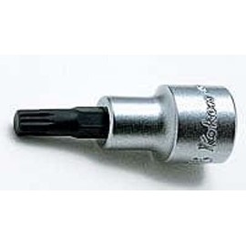 Koken M14 4020.60-M14 1/2 (12.7 mm) SQ. Triple Quad-Angle Bit Socket (XZN Standard) Total Length 2.4 inches (60 mm)