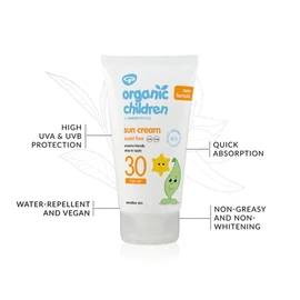 Green People Set mit Bio-Sonnencreme für Kinder mit LSF 30 + After-Sun, 2x 150 ml | Natürliche Bio-Sonnencreme für Kinder | Ekzem-freundlich, für empfindliche Haut, bei Hitzebläschen