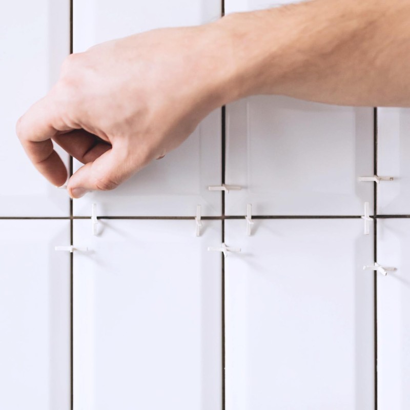 IGXX 500 Pieces Tile Spacers, 4mm Tile Spacers, Decorative Tiles,