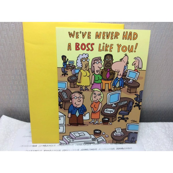 RSVP BOSS'S DAY GREETING CARD New with Envelope "We've never