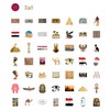 100 Pieces Egypt Stickers for Water Bottles and Laptops -