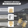 DXNQ 2PCS Battery Terminal Connectors Set, Auto Battery M8 Top