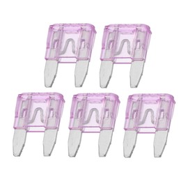 Partuto 5 Pcs Mini 35AMP APM/ATM Universal Car Fuse Blade Style Fuses Short Circuit Protection - Automotive Car Boat Truck SUV RV - Plastic Metal Light Purple