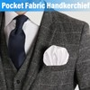 WeddHuis 2 Pack Plain Handkerchiefs, Size 22 x 22 cm,