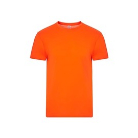 Mukua Derby, Maglietta Unisex Poliestere Tocco Cotone, Colore Fluor Orange, Taglia L