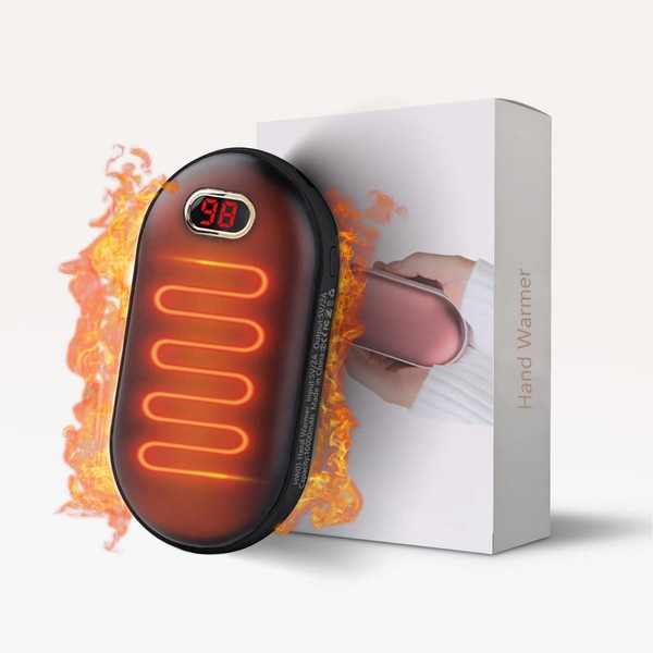 OHLGT Rechargeable Hand Warmer, 10000mAh Portable Mobile Power, Fast Heating