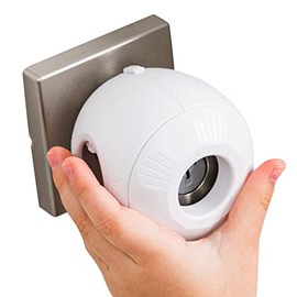 Cubierta para pomo de puerta de seguridad infantil (paquete de 4) Cubiertas de manija de puerta de doble cerradura difíciles de quitar para niños, cerraduras reutilizables a prueba de bebés - Se