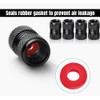 QZXIAOGU Metal Tire Valve Stem Cap Covers RS Emblem Air