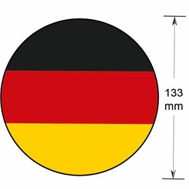 AK Giftshop Germany German Flag Bunting Party Decorations Flags - 12pcs / 2.5m Ribbon