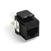 Leviton Extreme 6+ QuickPort Connector, 10-Pack, 61110-OE6, Black