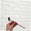 BUGUUYO Multifunctional Black Wall Mounting Hooks 4 Pcs Peg Board