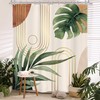 Glawry Boho Sage Green Shower Curtain 60Wx72L Inches, Abstract Bohemian
