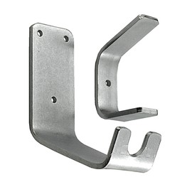 Connex Fahrradwandhaken - 2-teiliges Set mit Pedalraste & Radfixierung - Belastbar bis 40 kg - verzinkt / Universalhaken / Montagehaken für Garage / Werkstatthaken / Ordnungshelfer / DY222032