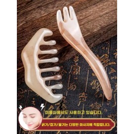 바디괄사 얼굴 마사지 하트 리프팅 포크 승모근 림프 빗 국수조각봉 두피 [Q. 삼발이 빗 생강 오일 50 침술 포인트 맵] Body Gua Sha Face Massage Heart Lifting Fork Trapezius Lymph Comb Noodle Piece Stick Scalp [Q. Tripod Comb Ginger Oil 50 Acupuncture Point Map]