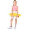 Haloumoning Girls Training Bra Sports Bra Kids Athletic Seamless Ribbed