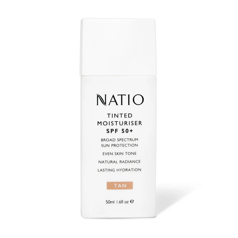 Natio SPF50+ Tinted Moisturiser 50ml, Tan