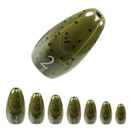 Reaction Tackle Tungsten Flipping Weights Sinkers - 3/4 Green Pumpkin
