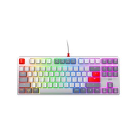 CHERRY XTRFY K4V2 TKL Mechanical Gaming Keyboard | Wired Without Number Keypad | RGB Lighting MX2A RED Switches (Retro)