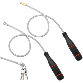 Pack of 2 Magnetic Lifters Magnetic Rod Grabber 50 cm Portable Bendable Magnetic Grabber Magnetic Lifter Flexible Strong for Gripping Keys, Screws, Small Parts, Metal Objects, Cleaning Iron Slag