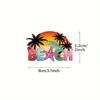 Summer Beach Coconut Tree Iron On Transfers for T-Shirts Rub