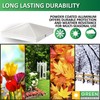 GreenLighting 6x6 Aluminum Pyramid Post Cap Cover (White 4 Pack)