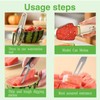 JAONLD 3-in-1 Stainless Steel Fruit Slicer, Melon Cutter, Fast Watermelon