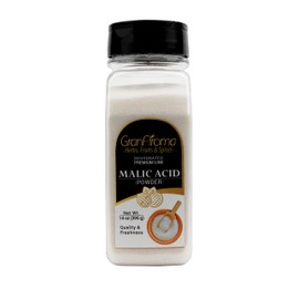 GranAroma Malic Acid, Tart Flavor, Ideal for Baking & Beverages (14 Ounce)