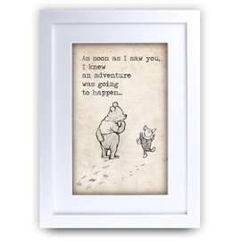 HWC Trading FR. Winnie the Pooh A4 Framed Print