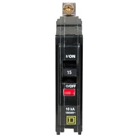 Square D Interruptor de circuito atornillado, 15 amperios, QOB115
