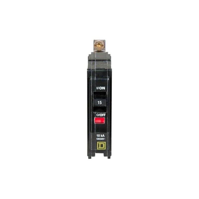 Square D Interruptor de circuito atornillado, 15 amperios, QOB115