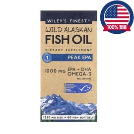 Willy Spinist Omega 3 Alaskan Fish Oil DHA EPA 1250mg MSC 60 Softgels / 윌리스파이니스트 오메가3 알래스카피쉬오일 DHA EPA 1250mg MSC 60소프트젤