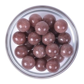 Justinstones Natural Strawberry Quartz Tumble 20mm Gemstone Healing Crystal Energy Ball Round Sphere Specimen Collection Pocket Palm Worry Stone(Pack of 5)