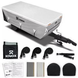 KNOX 3rd Gen Pop up Folding Camper RV Cover, Anti-Tear 7 Layer APEX Fabric, Grey - 6ft - 8ft Length