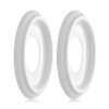 2Packs Molded Nylon Ceiling Medallion for Light Fixtures and Ceiling
