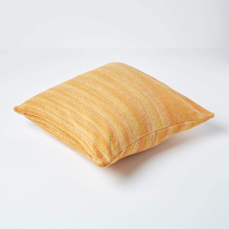 Homescapes Cotton Chenille Tie and Dye Cushion Cover Rust 45