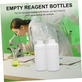 ABOOFAN 3Pcs Reagent Bottles Sturdy Hdpe Laboratory Sample Containers with Cap Leakproof Design for Chemical and Industrial Use for Safe Storage and Packaging