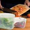 Silicone Bags for Food Storage, Reusable Zip Lock Bags Silicone